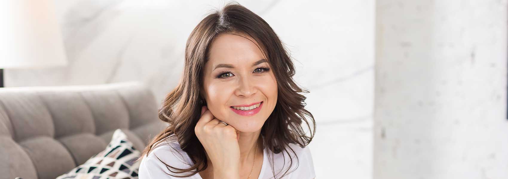 Beautiful woman smiling